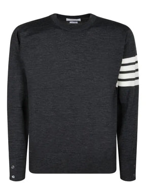 Thom Browne fine Merino wool 4-Bar pullover