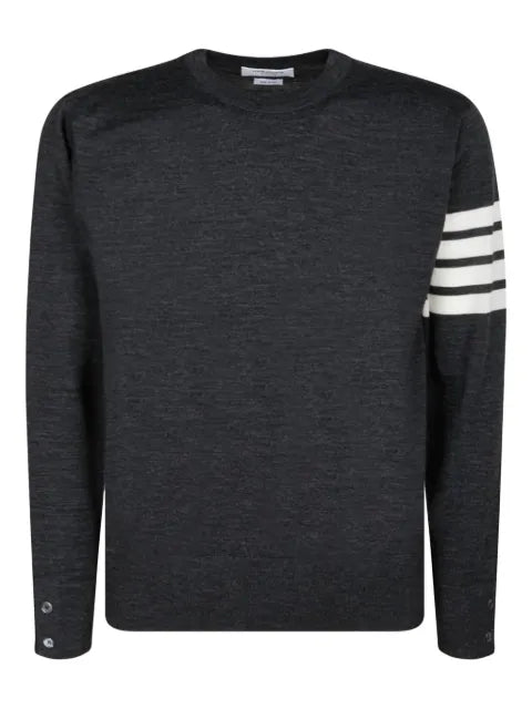 Thom Browne fine Merino wool 4-Bar pullover