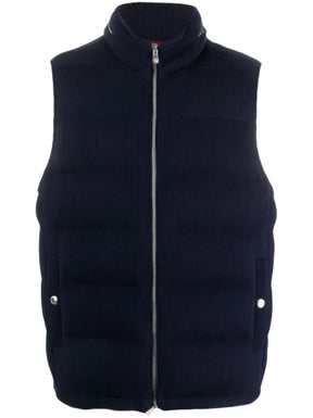 Brunello Cucinelli ribbed padded gilet