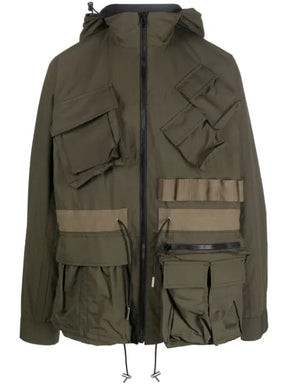 sacai Matte Blouson reversible taffeta jacket