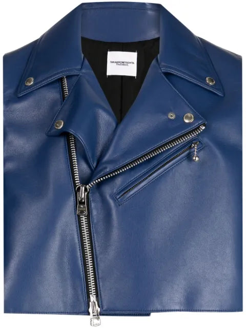 Takahiromiyashita The Soloist zip-up biker vest 
