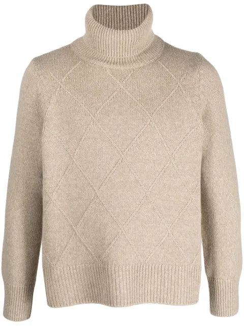 Barbour roll-neck knitted jumper