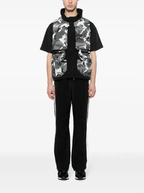 Mostly Heard Rarely Seen camouflage-print layered gilet