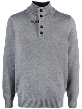 Fay mock-neck wool sweater