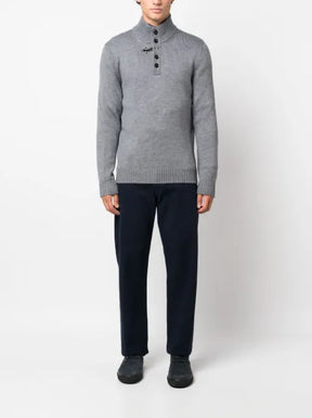 Fay mock-neck wool sweater