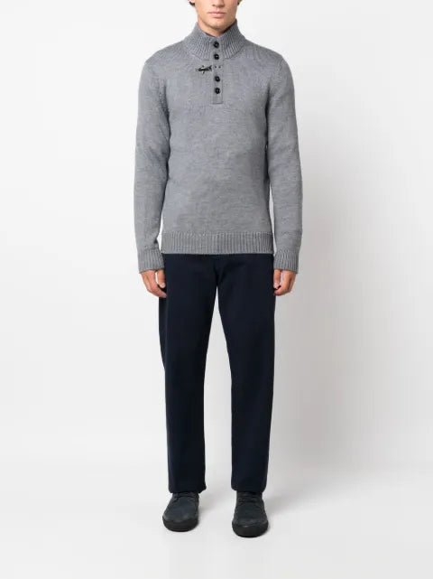 Fay mock-neck wool sweater