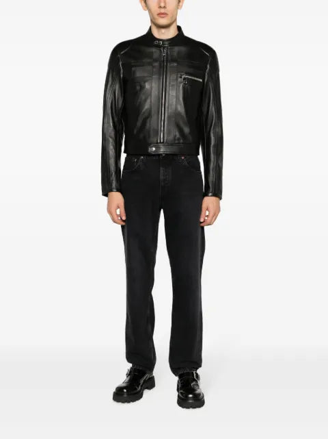 Dolce & Gabbana nappa leather biker jacket