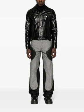 Courrèges faux-leather button-up jacket