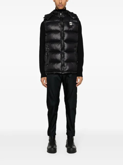 Karl Lagerfeld Ikonik Karl-appliqué padded gilet 