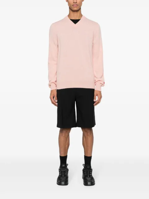 Comme Des Garçons Play logo-appliqué wool jumper