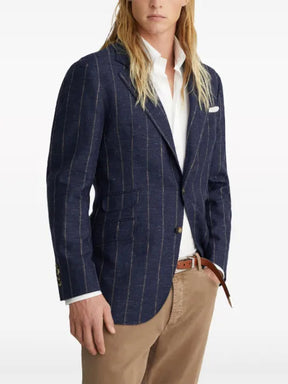 Brunello Cucinelli striped single-breasted blazer