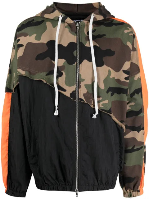 God's Masterful Children panelled hooded jacket