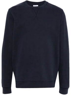 Sunspel ribbed-collar cotton sweatshirt
