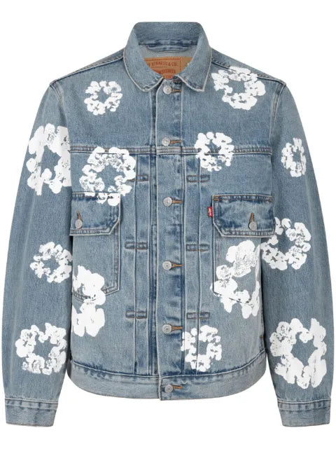 Denim Tears x Levi's wreath-print denim jacket