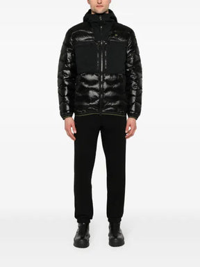 Blauer wave-quilted hooded jacket