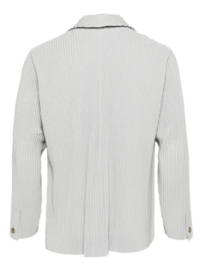 Homme Plissé Issey Miyake plissé-effect single-breasted blazer