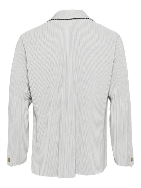 Homme Plissé Issey Miyake plissé-effect single-breasted blazer