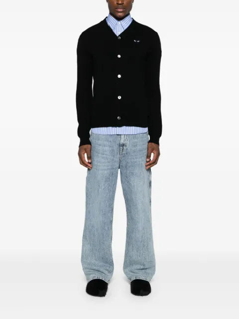 Comme Des Garçons Play heart-patch cardigan