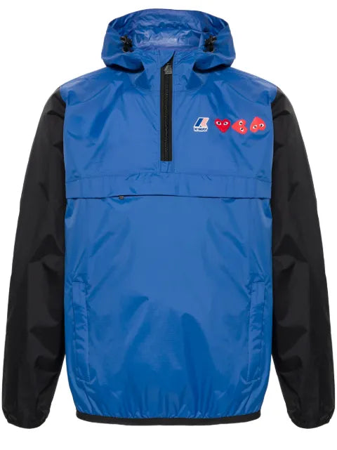 Comme Des Garçons Play x K-Way Heart-patch lightweight jacket