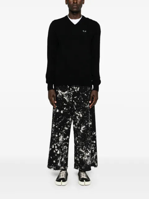 Comme Des Garçons Play heart-patch wool jumper