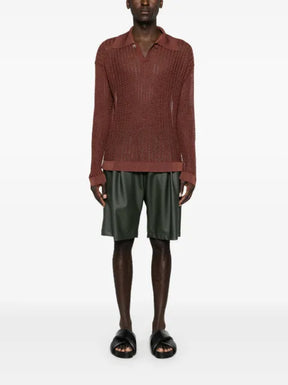 Bonsai V-neck polo-collar sweater