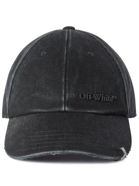 Off-White Baseballkappe im Distressed-Look