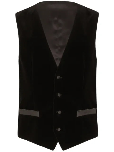 Dolce & Gabbana buttoned velvet vest