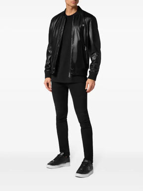 Philipp Plein leather bomber