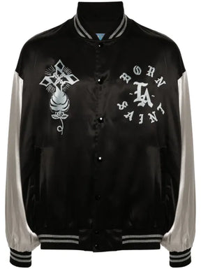 SAINT MXXXXXX satin bomber jacket