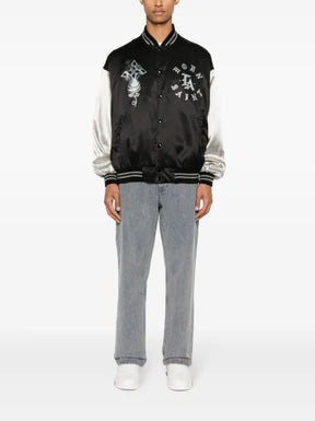 SAINT MXXXXXX satin bomber jacket