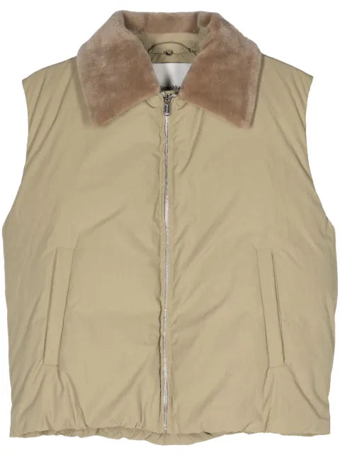 Nanushka fleece-collar padded gilet