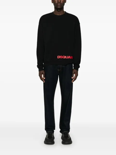 DSQUARED2 logo-print cotton sweatshirt