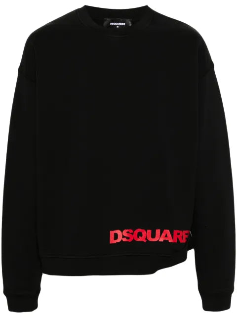 DSQUARED2 logo-print cotton sweatshirt