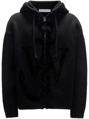 JW Anderson anchor-logo zip hoodie