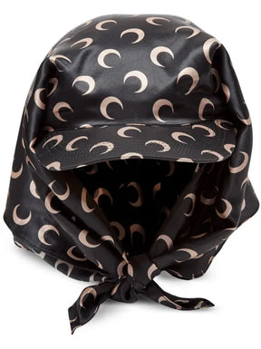 Marine Serre Crescent Moon Baseballkappe aus Seide