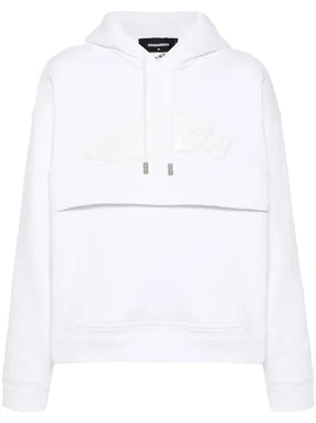 DSQUARED2 logo-debossed hoodie