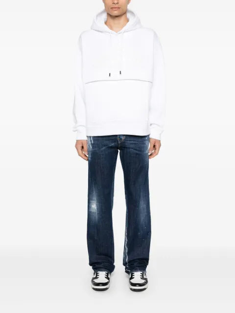 DSQUARED2 logo-debossed hoodie