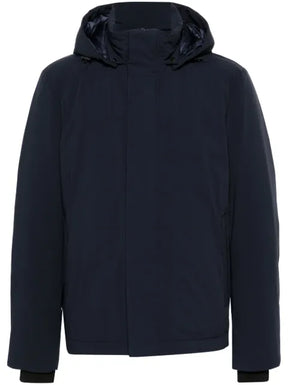 Woolrich detachable-hood jacket