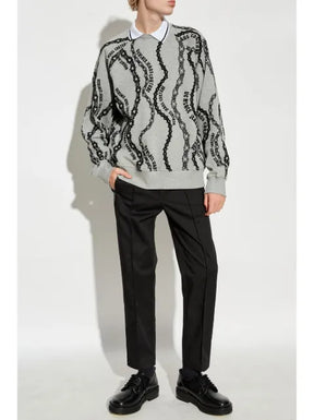 Versace Jeans Couture chain link-print sweatshirt