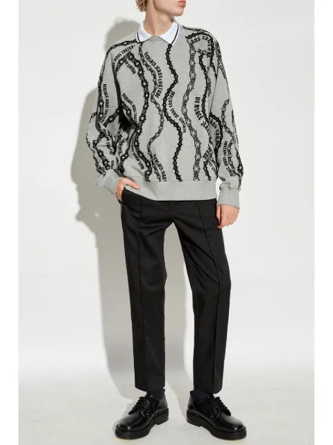 Versace Jeans Couture chain link-print sweatshirt