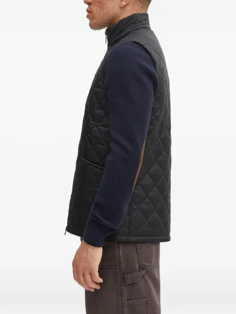 Barbour quilted vest with zip fastening