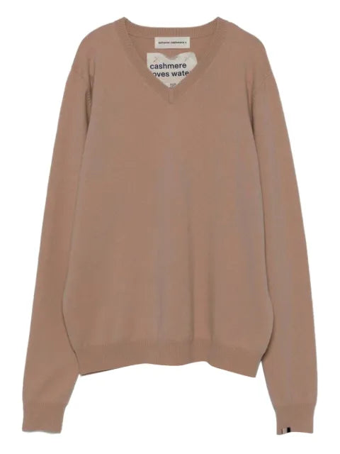 extreme cashmere V-neck long-sleeve sweater