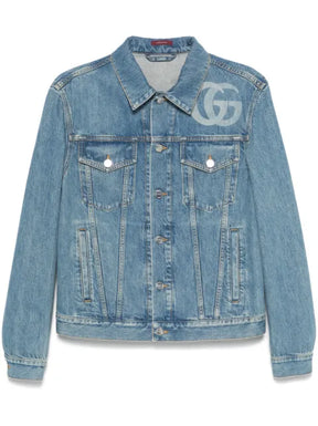 Gucci lasered Double G denim jacket