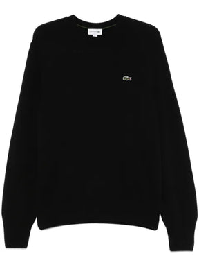 Lacoste carded-wool crew-neck sweater