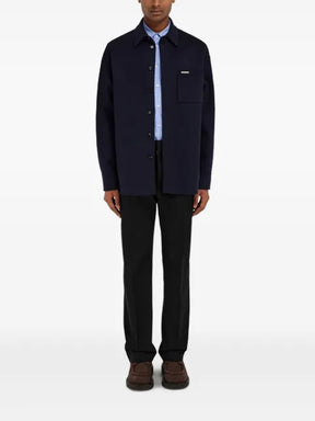 Ferragamo cashmere-blend overshirt