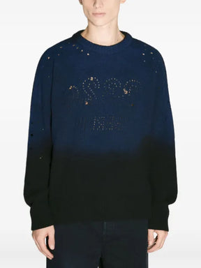 032c dip-dye cut-out sweater