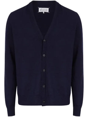 Maison Margiela elbow patch wool cardigan