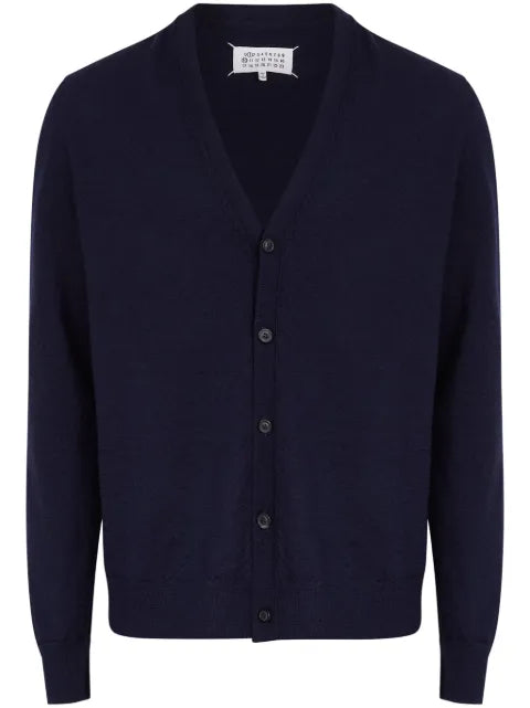 Maison Margiela elbow patch wool cardigan