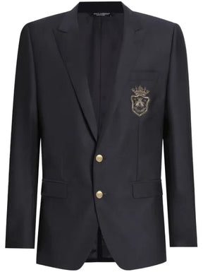 Dolce & Gabbana logo-appliqué blazer