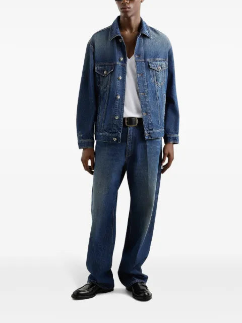 Dolce & Gabbana logo-plaque denim jacket